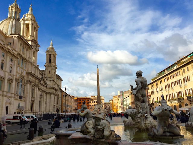 Фото площади навона в Риме