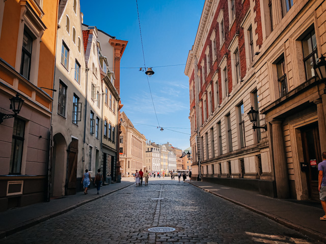 улочка в центре Риги